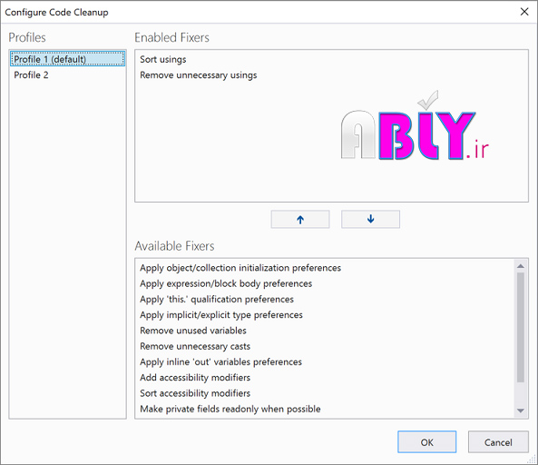 code-cleanup-profile-configure