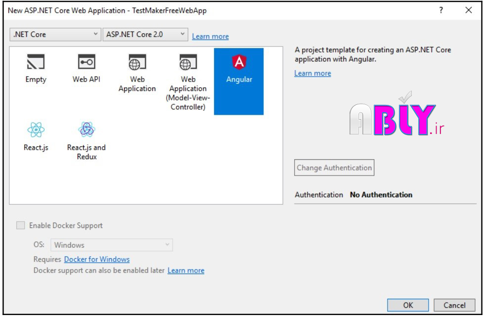 آموزش فارسی انگولار و asp.net core